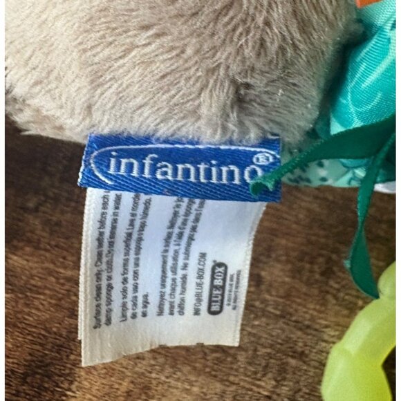 Infantino Sloth Musical Pull Down Sticky Hands Hangable Plush Stuffed Animal Bab - Picture 6 of 9